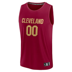 Fanatics - Cleveland Cavaliers Fast Break Custom Jersey - Wine - Icon Edition