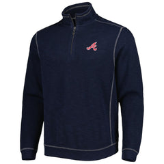 Atlanta Braves Tommy Bahama Tobago Bay Tri-Blend Quarter-Zip Sweatshirt discount