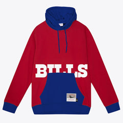 Buffalo Bills Big Face 5.0 Pullover Hoodie Red - Mitchell & Ness