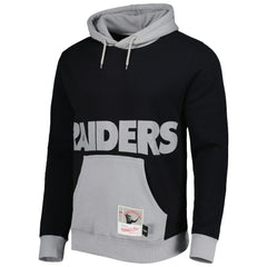 Las Vegas Raiders Big Face 5.0 Pullover Hoodie Black - Mitchell & Ness