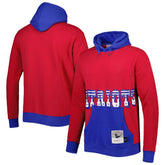New England Patriots Big Face 5.0 Pullover Hoodie Red - Mitchell & Ness