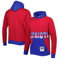 New England Patriots Big Face 5.0 Pullover Hoodie Red - Mitchell & Ness