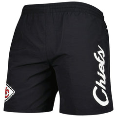 Kansas City Chiefs Team Essentials Nylon Shorts Black - Mitchell & Ness