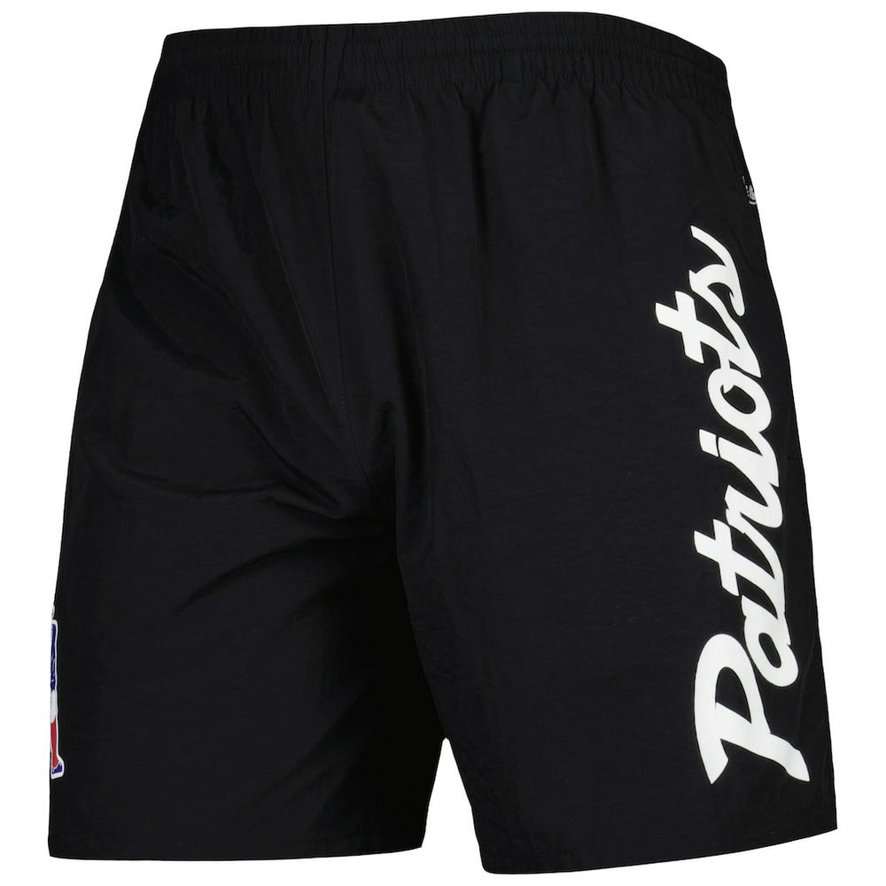 New England Patriots Team Essentials Nylon Shorts Black - Mitchell & Ness
