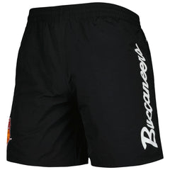 Tampa Bay Buccaneers Team Essentials Nylon Shorts Black - Mitchell & Ness