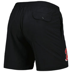 Tampa Bay Buccaneers Team Essentials Nylon Shorts Black - Mitchell & Ness