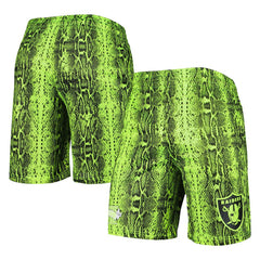 Las Vegas Raiders New Era Summer Pop Shorts Neon Green - NFL