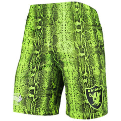 Las Vegas Raiders New Era Summer Pop Shorts Neon Green - NFL
