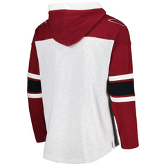 Arizona Cardinals '47 Gridiron Lace-Up Pullover Hoodie Heather Gray - 47 brand