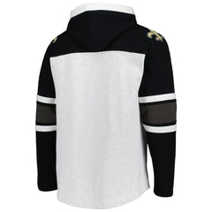 New Orleans Saints '47 Gridiron Lace-Up Pullover Hoodie Heather Gray - 47 brand