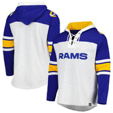 Los Angeles Rams '47 Gridiron Lace-Up Pullover Hoodie Heather Gray - 47 brand