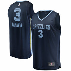 Fanatics - Jake LaRavia Memphis Grizzlies Fast Break Replica Player Jersey - Icon Edition - Navy