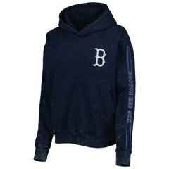 Boston Red Sox The Wild Collective Women's Marble Pullover Hoodie Lifestyle