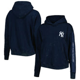 New York Yankees The Wild Collective Women's Marble Pullover Hoodie discount
