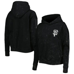 San Francisco Giants The Wild Collective Women's Marble Pullover Hoodie On Sale