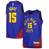 NBA - Nikola Jokic Denver Nuggets Jordan Brand Youth Swingman Jersey - Statement Editi- Blue