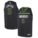 NBA - Anthony Edwards Minnesota Timberwolves Jordan Brand Youth Swingman Jersey - Statement Edition - Black
