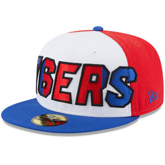 New Era - Philadelphia 76ers Back Half 9FIFTY Fitted Hat - White/Royal