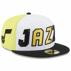 New Era - Utah Jazz Back Half 59FIFTY Fitted Hat - White/Black