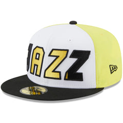 New Era - Utah Jazz Back Half 59FIFTY Fitted Hat - White/Black
