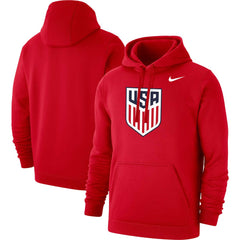 Nike USMNT Club Primary Pullover Hoodie - Red