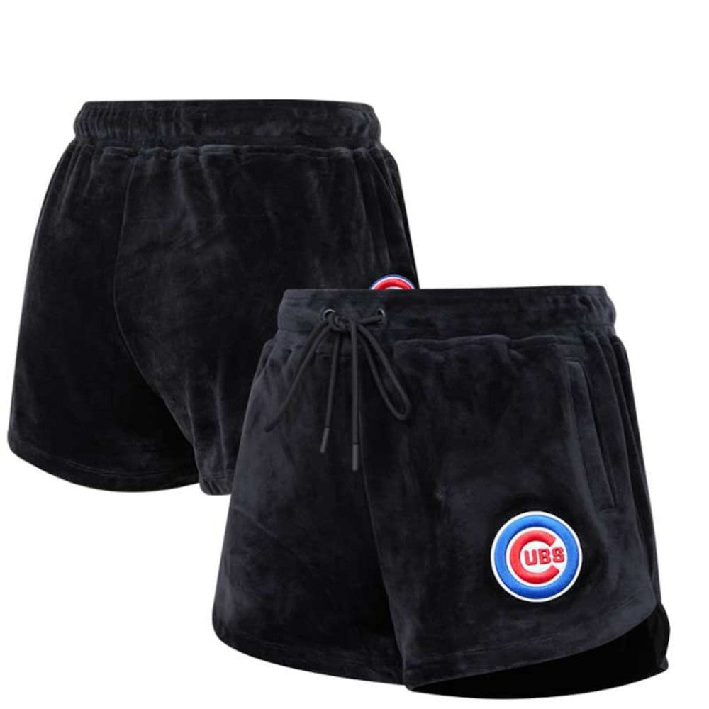 Chicago Cubs Pro Standard Women's Classic Velour Lounge Shorts On Sale