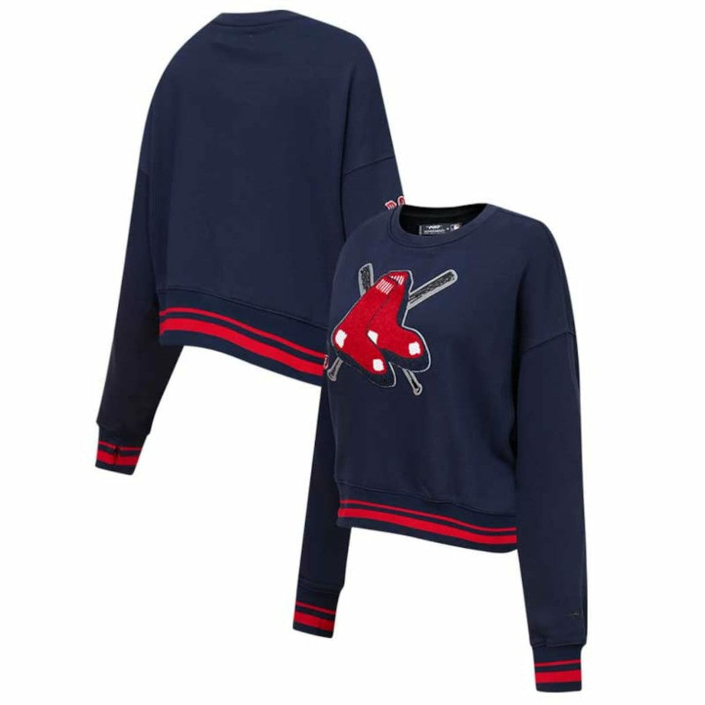 Boston Red Sox Pro Standard Women's Mash Up Pullover Sweatshirt Clearance