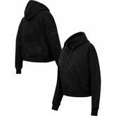 Boston Red Sox Pro Standard Women's Triple Black Cropped Pullover Hoodie On Sale