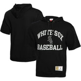 Chicago White Sox Mitchell & Ness Cooperstown Collection Washed Fleece Pullover Short Sleeve Hoodie On Sale