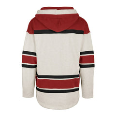 Detroit Red Wings - '47 Rockaway Lace-Up Pullover Hoodie Oatmeal