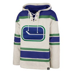 Vancouver Canucks - '47 Rockaway Lace-Up Pullover Hoodie Oatmeal