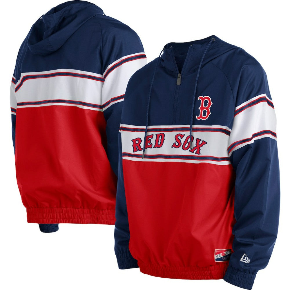 Boston Red Sox New Era Ripstop Raglan Quarter-Zip Hoodie Online