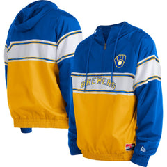 Milwaukee Brewers New Era Ripstop Raglan Quarter-Zip Hoodie Near Me