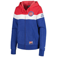 Chicago Cubs New Era Women's Colorblock Full-Zip Hoodie Jacket On Sale