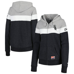 Chicago White Sox New Era Women's Colorblock Full-Zip Hoodie Jacket Online