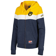 Milwaukee Brewers New Era Women's Colorblock Full-Zip Hoodie Jacket Near Me