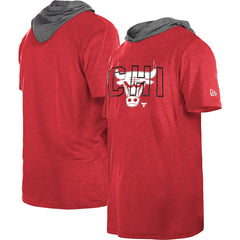 New Era - Chicago Bulls Active Hoodie T-Shirt - Heather Red