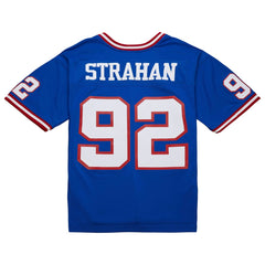 Michael Strahan New York Giants Big & Tall 1993 Retired Player Replica Jersey Royal - Mitchell & Ness