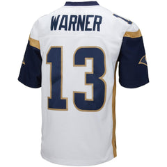 Kurt Warner Los Angeles Rams Big & Tall 2001 Retired Player Replica Jersey White - Mitchell & Ness