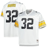 Franco Harris Pittsburgh Steelers Big & Tall 1976 Retired Player Replica Jersey White - Mitchell & Ness