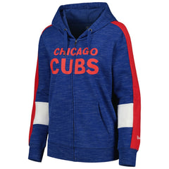 Chicago Cubs New Era Women's Colorblock Full-Zip Hoodie On Sale