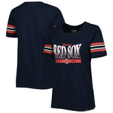 Boston Red Sox New Era Women's Team Stripe T-Shirt discount