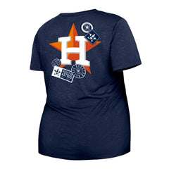 Houston Astros New Era Women's Plus Size Two-Hit Front Knot T-Shirt Online