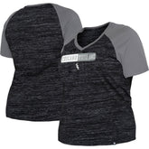 Chicago White Sox New Era Women's Plus Size Space Dye Raglan V-Neck T-Shirt On Sale