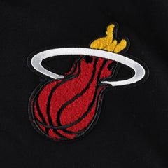 NBA - Miami Heat Pro Standard Women's Classic Fleece Cropped Pullover Hoodie - Black