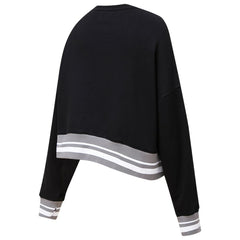 NBA - Brooklyn Nets Pro Standard Women's Mash Up Pullover Sweatshirt - Black