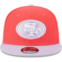 San Francisco 49ers New Era Two-Tone Color Pack 9FIFTY Snapback Hat Red/Lavender - NFL
