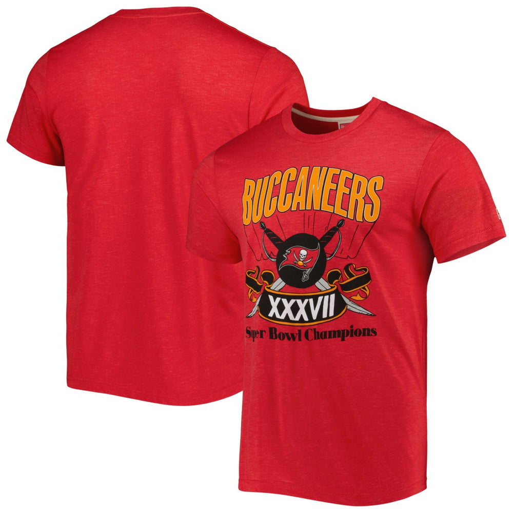 Tampa Bay Buccaneers Homage Super Bowl Classics Tri-Blend T-Shirt Red - NFL