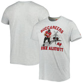 Mike Alstott Tampa Bay Buccaneers Homage Unisex Caricature Retired Player Tri-Blend T-Shirt Ash - NFL