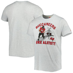 Mike Alstott Tampa Bay Buccaneers Homage Unisex Caricature Retired Player Tri-Blend T-Shirt Ash - NFL